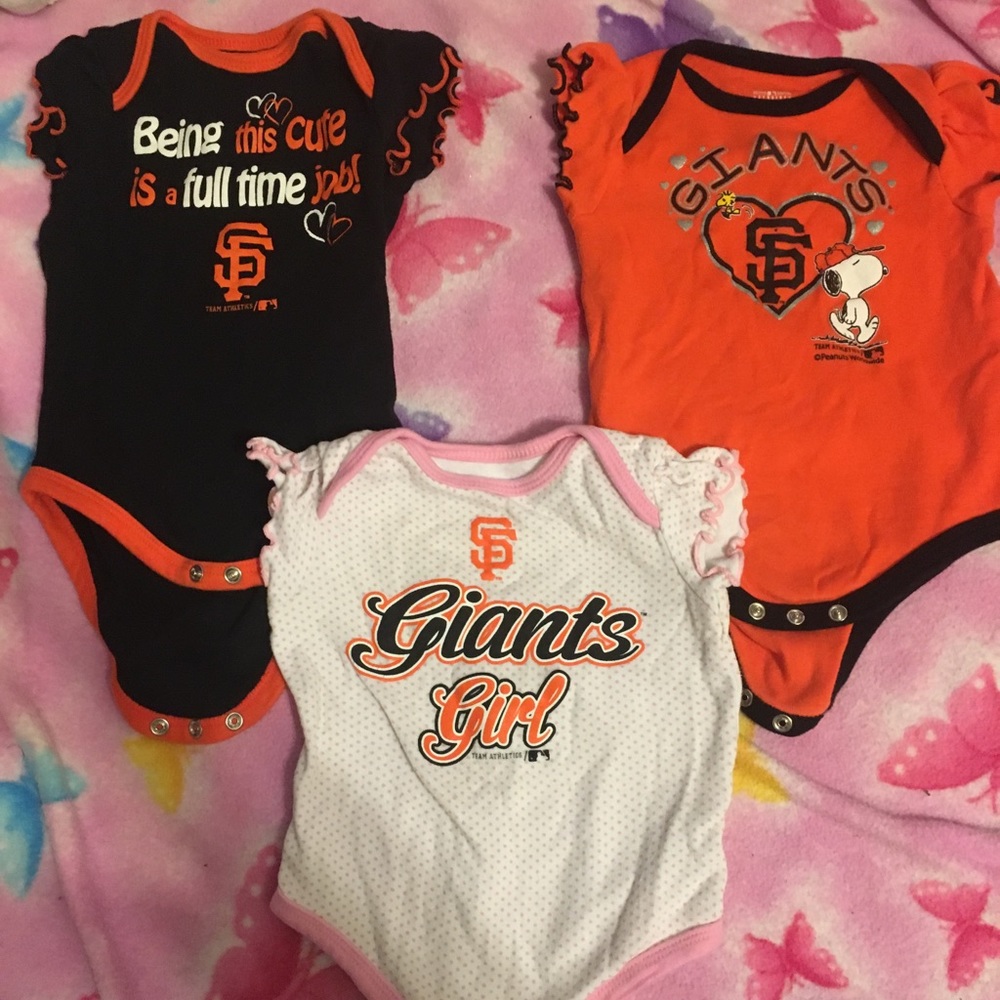 GIANTS ONESIES 🧡🖤 size 6/9 months